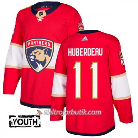 Barn Ishockey Florida Panthers Tröja Jonathan Huberdeau 11 Adidas 2017-2018 Röd Authentic